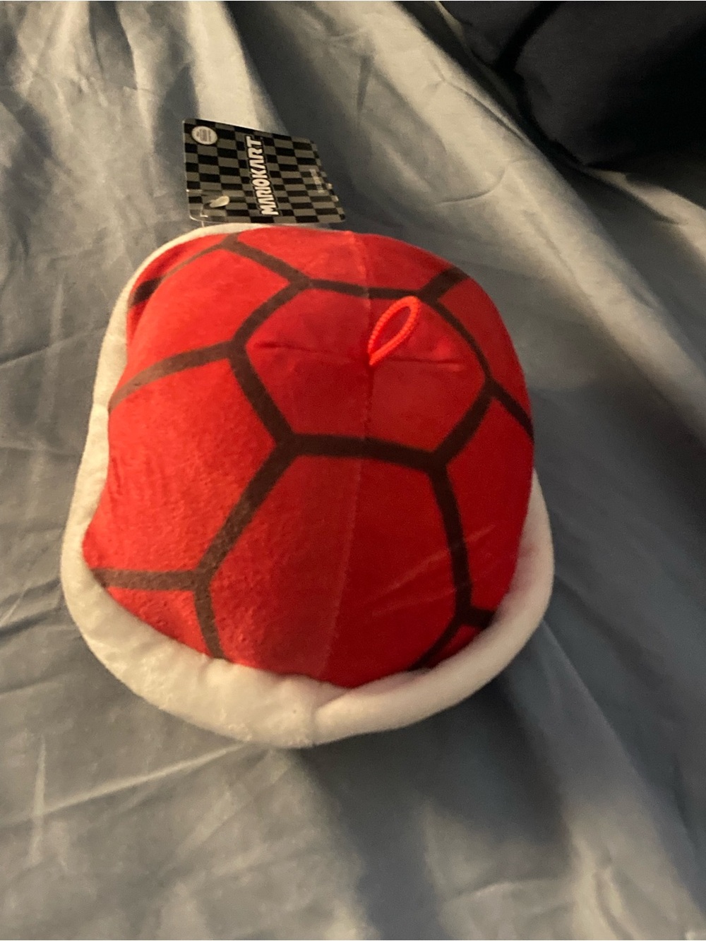 Nintendo Red Plush Shell Toy with White Trim